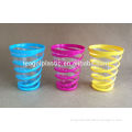 Plastic spiral drinking cup(M) 9.5x13.5cm TG20015B